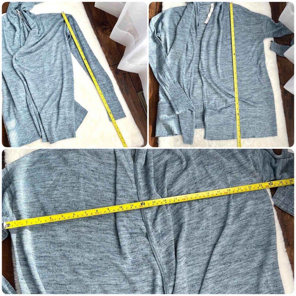 Lululemon Calm and Collected Wrap Heathered Sailboat Classic Navy Size Medium - Picture 16 of 16